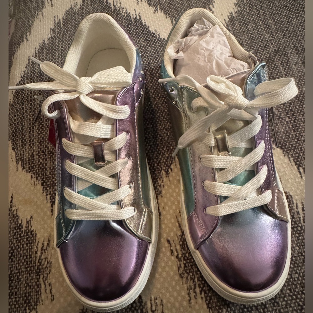 Big Girls Nina iridescent purple/teal shoes